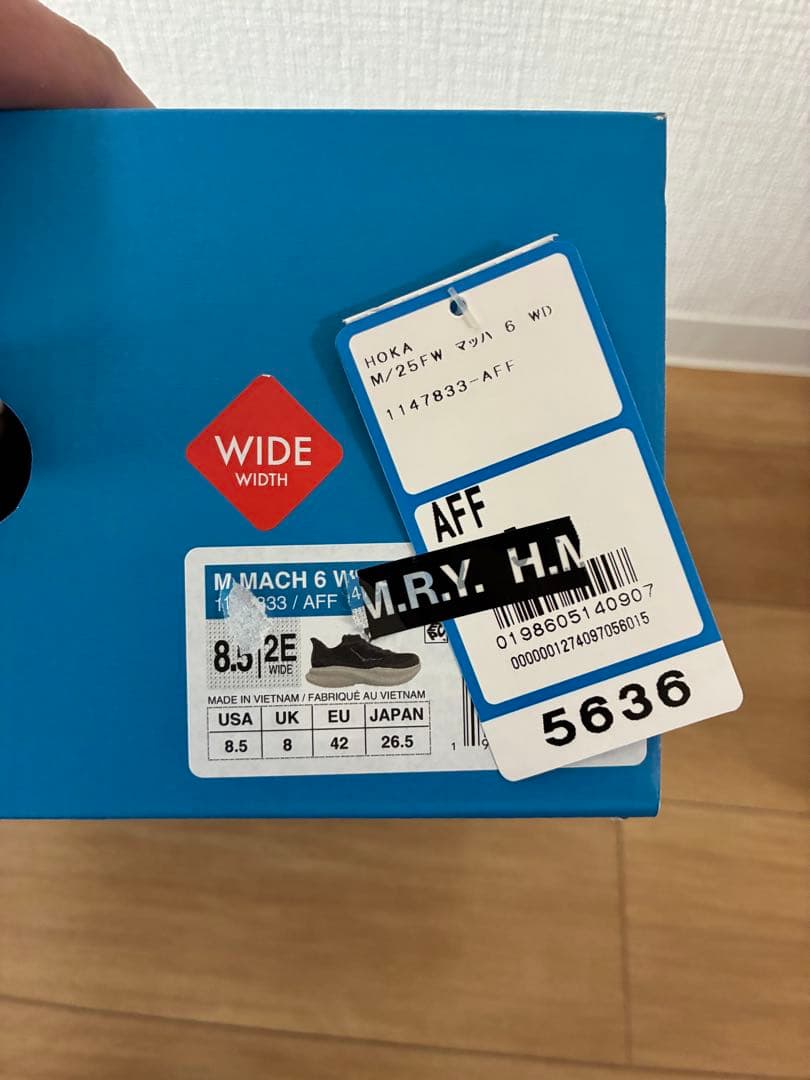 ホカ　hoka マッハ6 26.5㌢