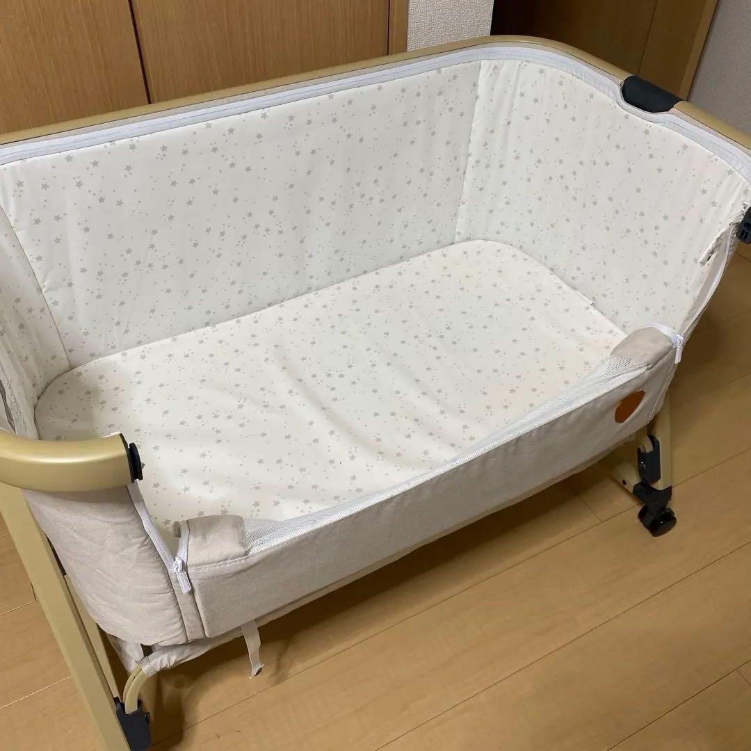 HZDMJ 美品 取扱説明書付き ベビーベッド