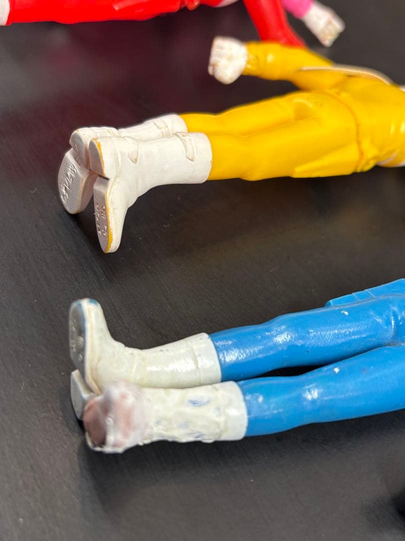 ヤ*読様 当時物　ポピー　デンジマン　ソフビ　5体