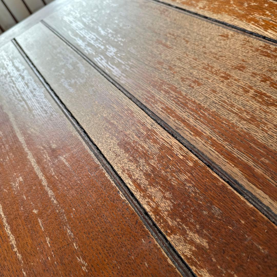 ロイズアンティーク木製エクステンションテーブル ダークブラウン