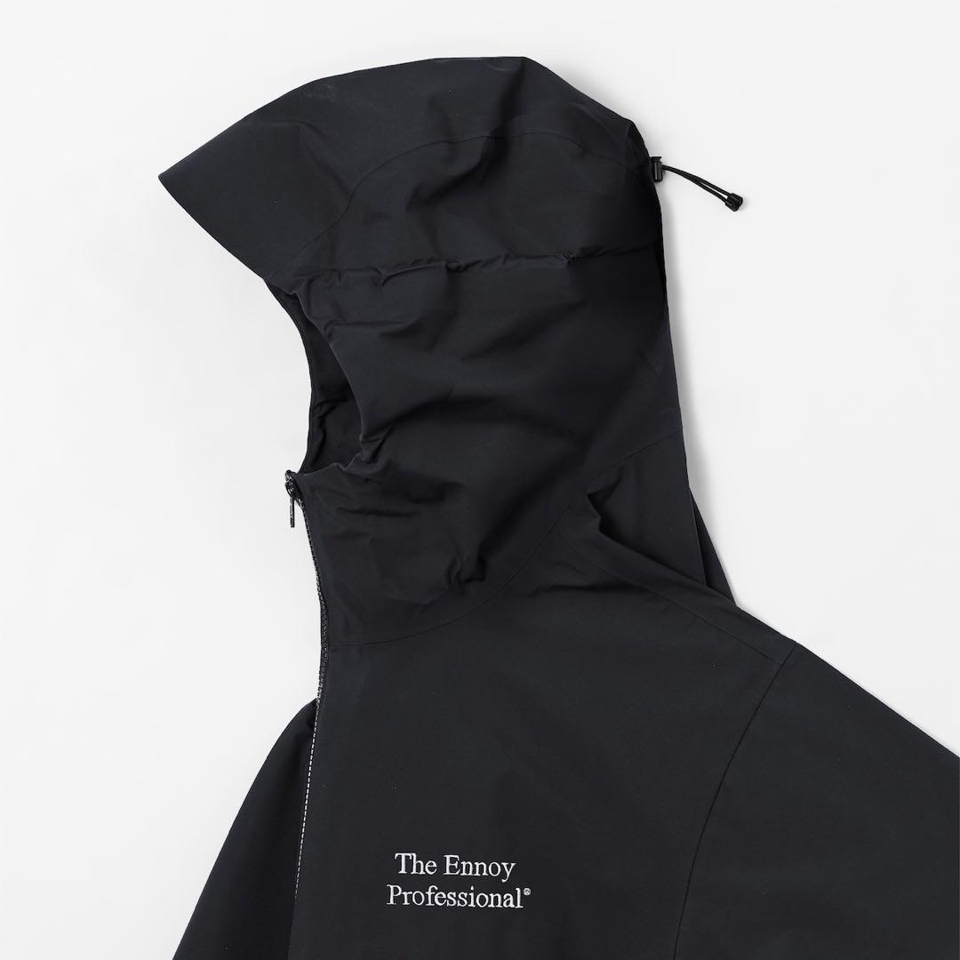 エンノイ・3LAYER SHELL HOODIE（黒Mサイズ）