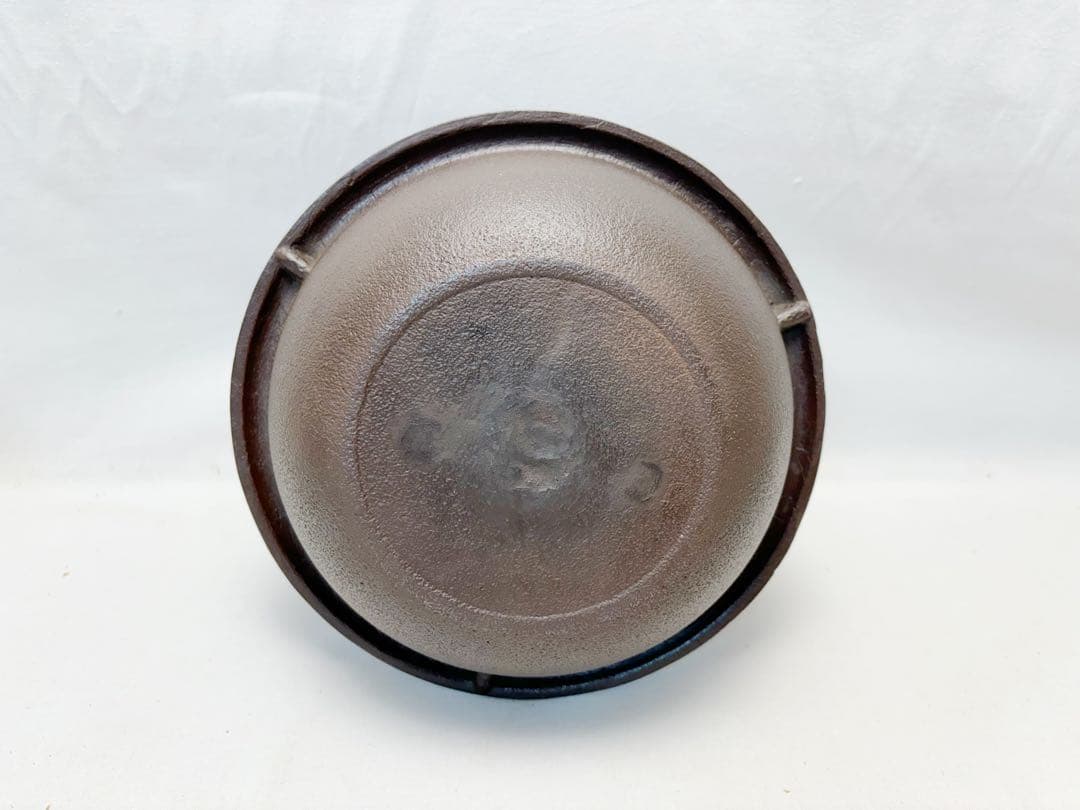 茶道具 釜師菊地政光 風炉師麻生雄芳造 唐銅 本焼釜添朝鮮風炉 野々田電熱器共箱