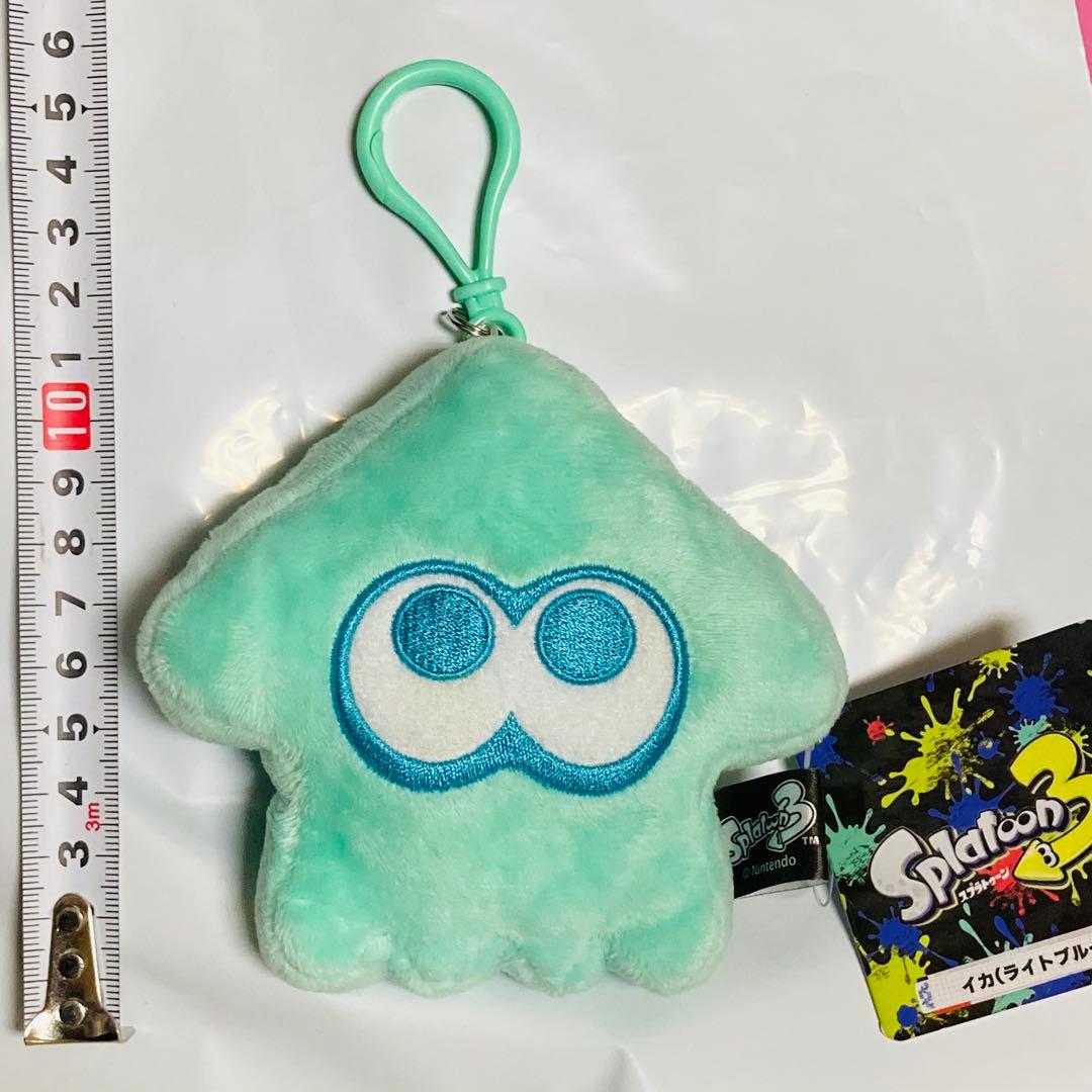 希少　激レア　スプラトゥーン　ぬいぐるみマスコット　イカ　ライトブルー