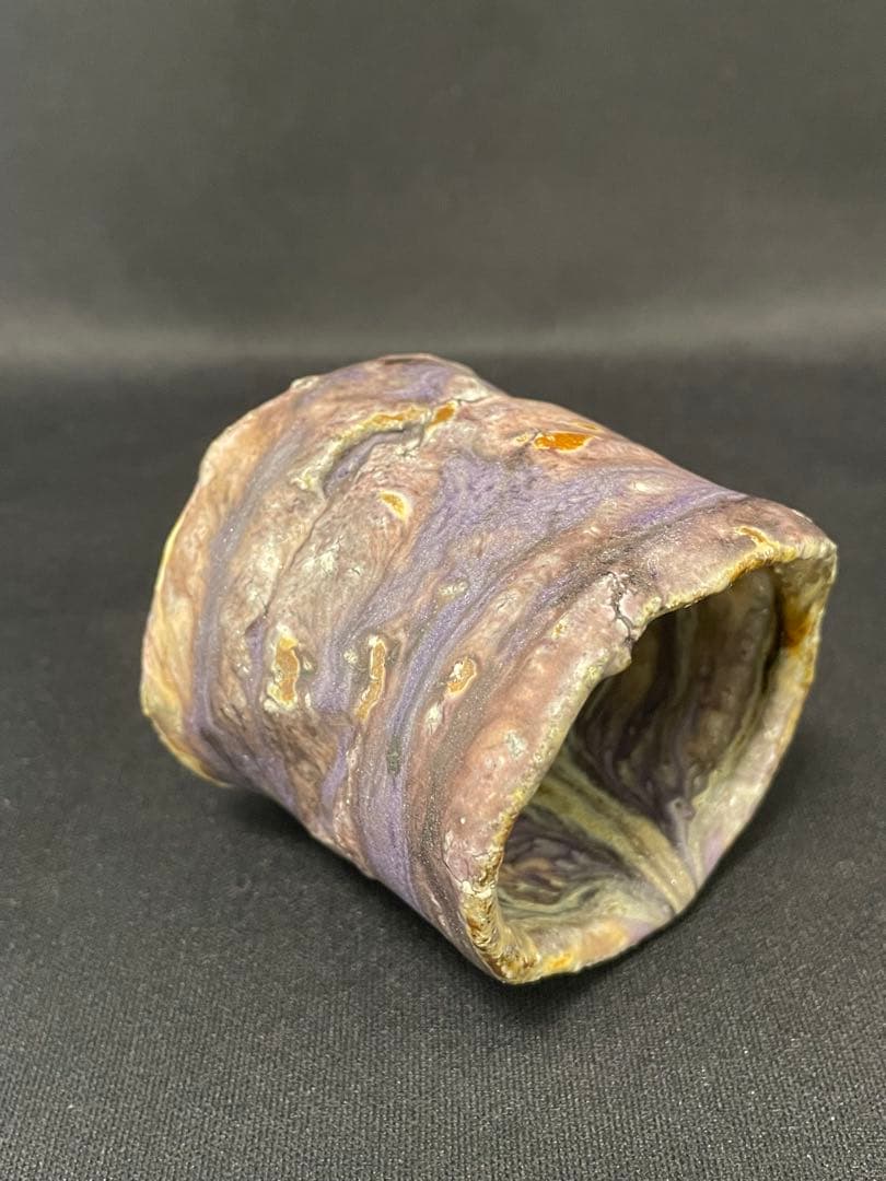 【値下】大西雅文　丹波紫釉ぐい呑