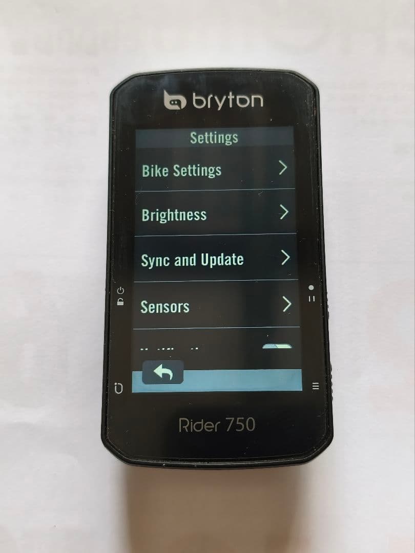 Bryton Rider 750 サイクルコンピューター 少し訳あり
