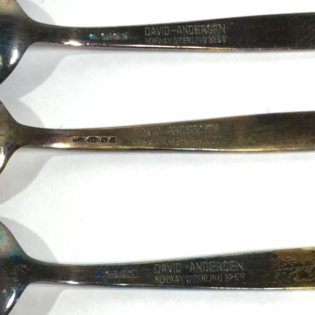 ○北欧 DAVID ANDERSEN ノルウェー SILVER 925 スプーン