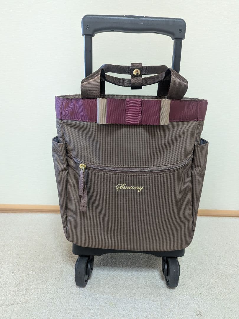 SWANYキャリーバッグ★ D-577ルバンドミニIII グレージュ 美品