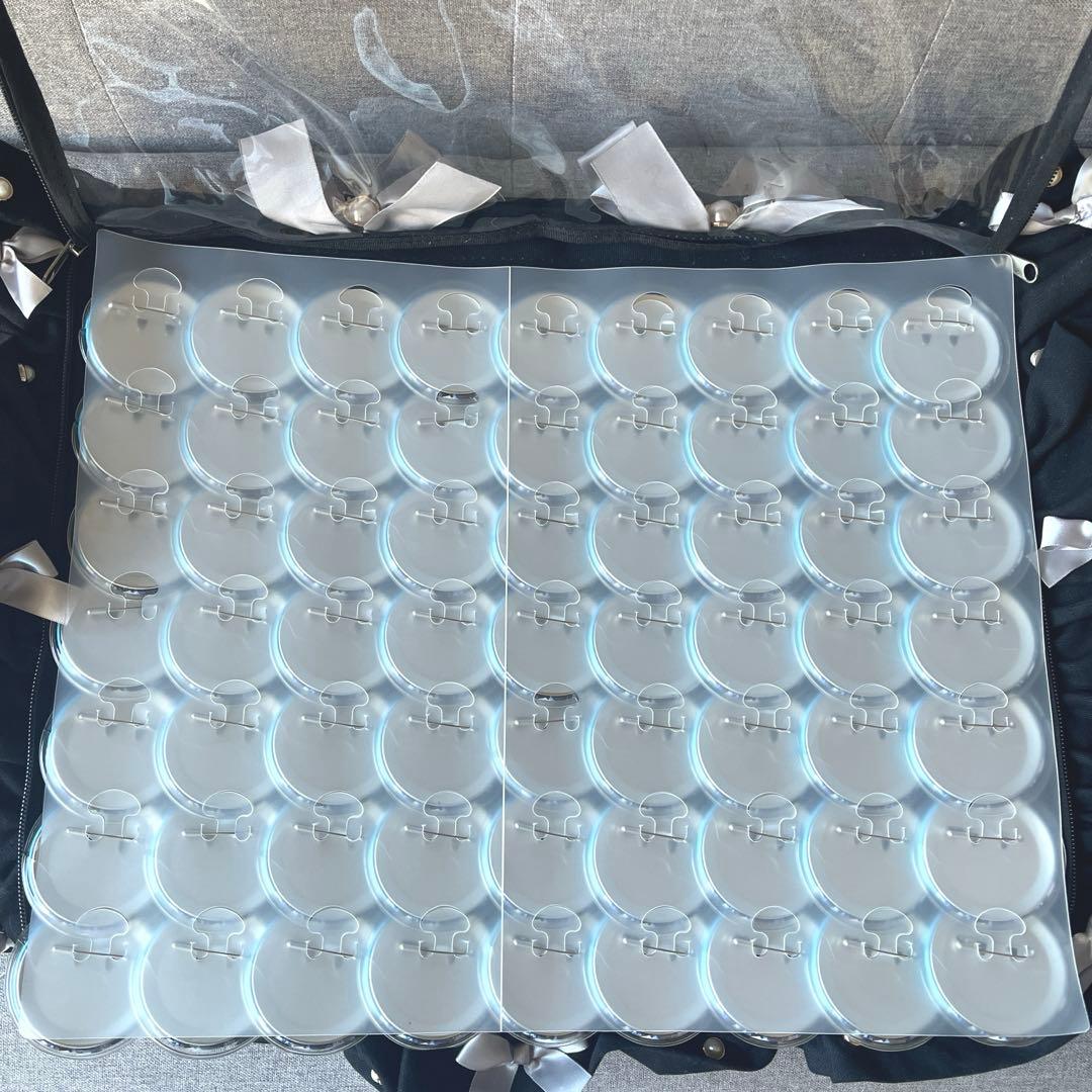 アイナナ 八乙女 楽 ブラホワ 缶バッジ72個 ザッカマートA3フリルトート