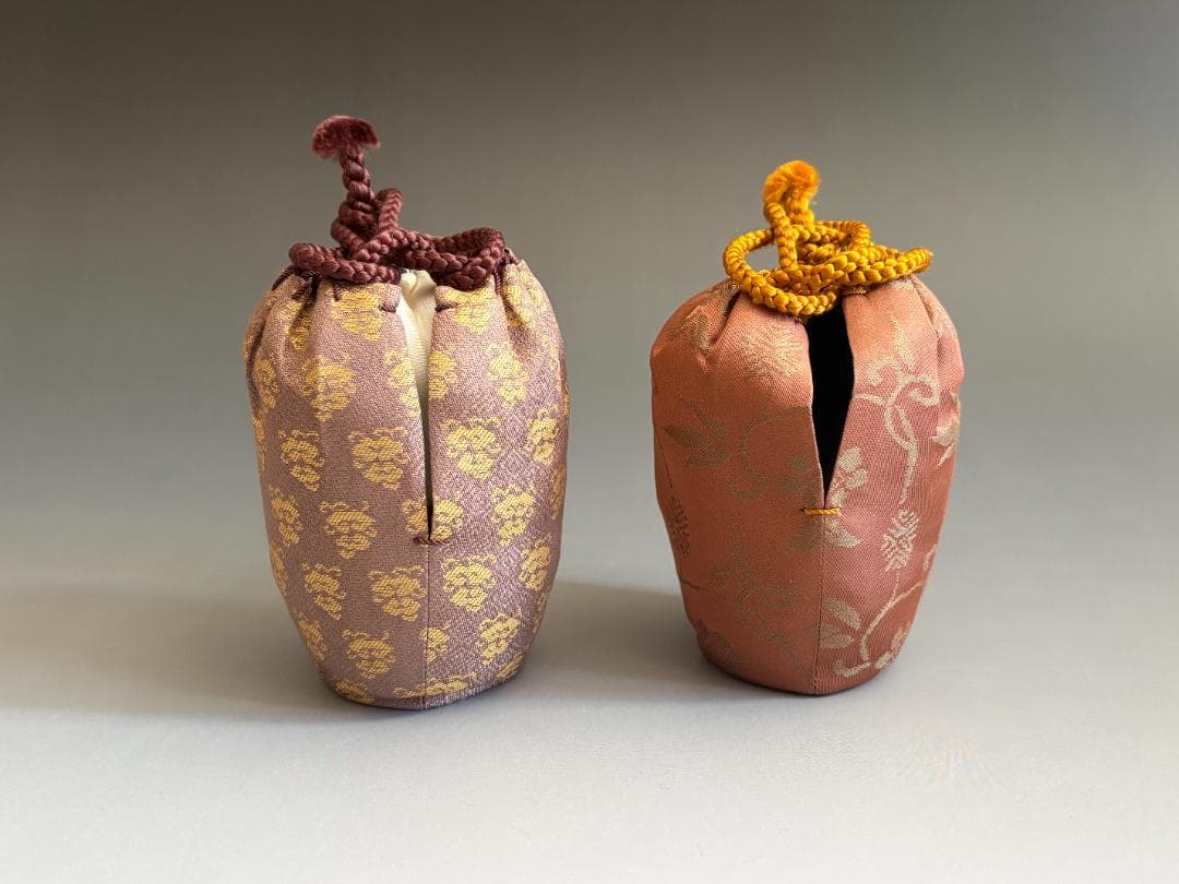 松林豊斎　朝日焼　鹿背肩衝茶入　眼鏡仕服　茶道具