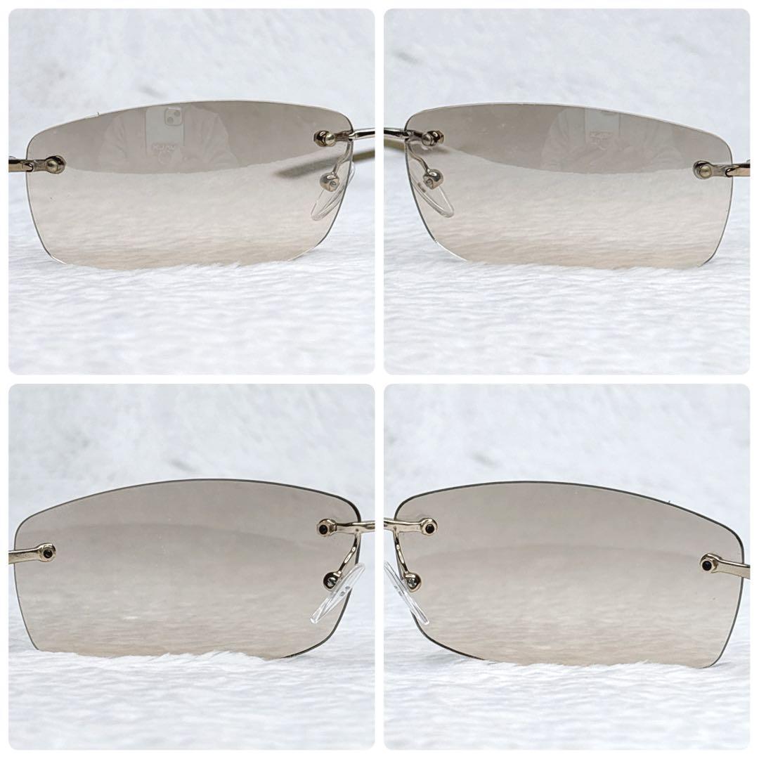 GUCCI linestone rimless サングラス　y2k 00s