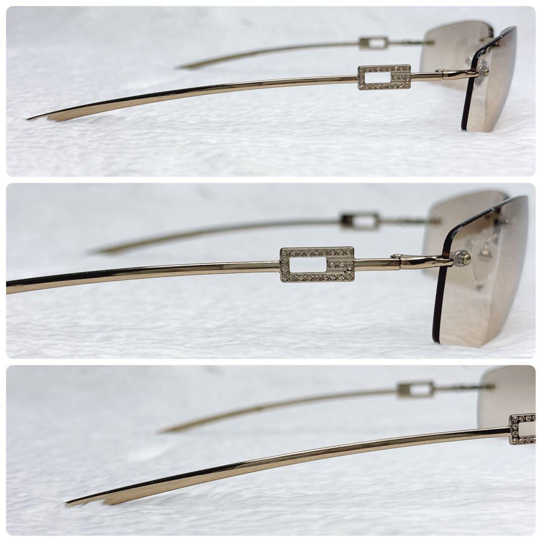 GUCCI linestone rimless サングラス　y2k 00s