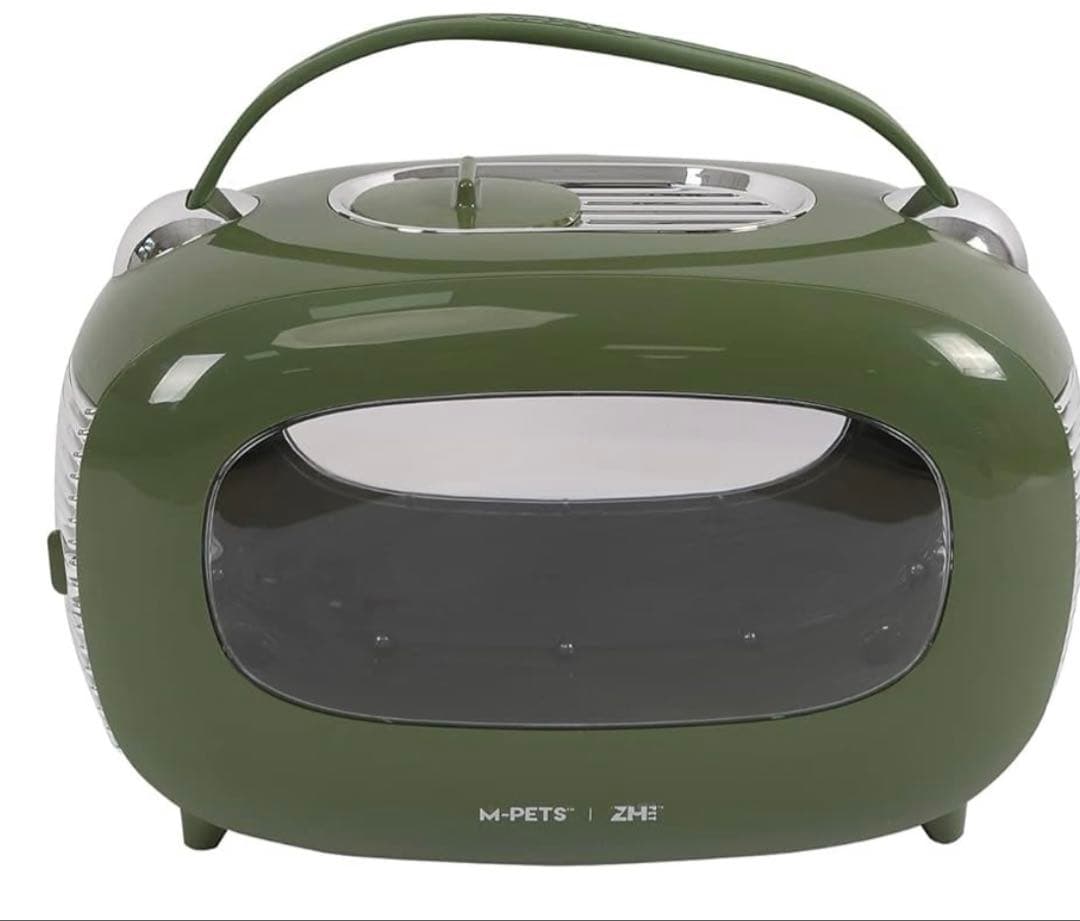 【新品】ペティファーム　クラシックペットキャリーグリーン