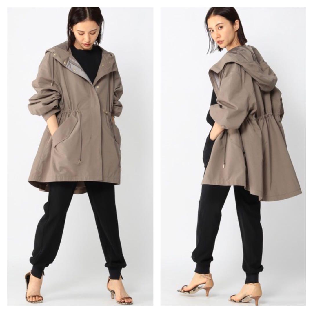 バンヤードストーム　ベージュ フード付き モッズコート