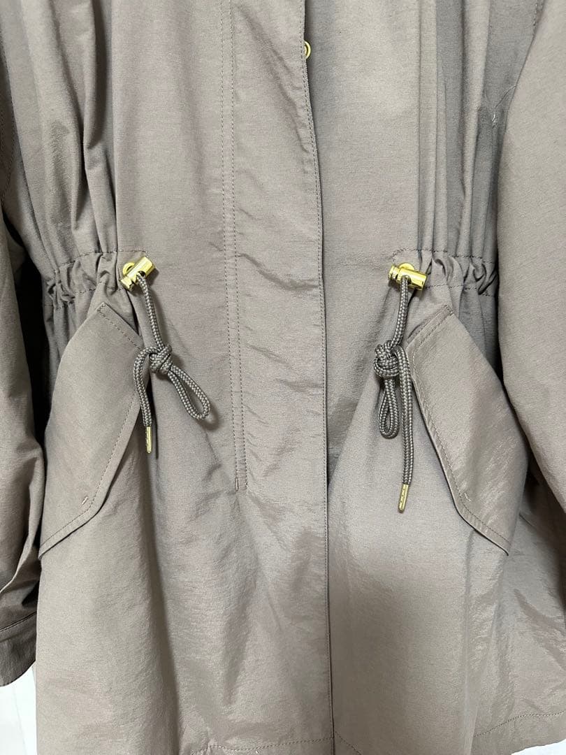 バンヤードストーム　ベージュ フード付き モッズコート