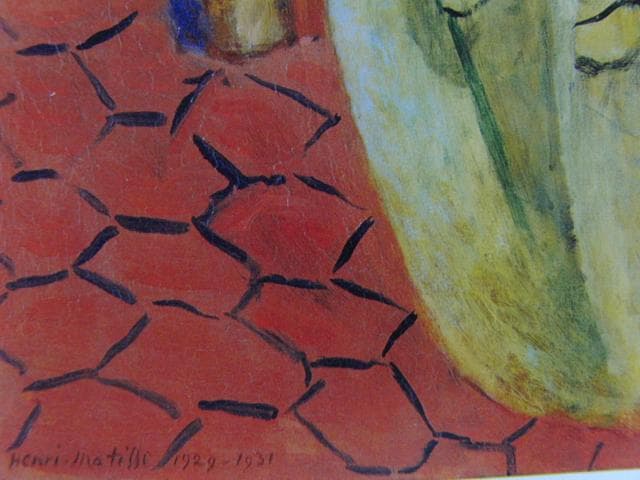 アンリ・マティス(Henri Matisse)、【黄色いドレス】、高級画集画