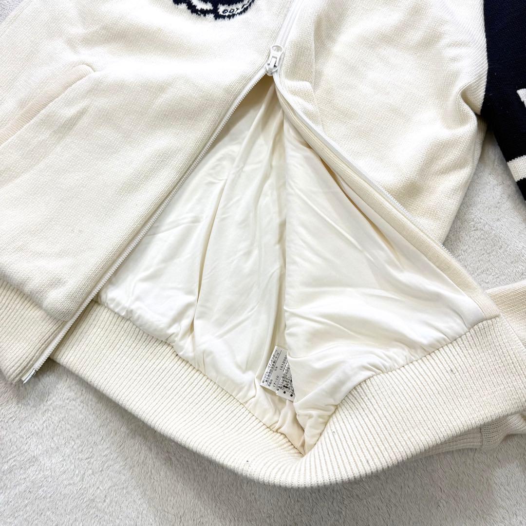 PEARLY GATES ウール混 裏地付き ニットジップジャケット M 日本製