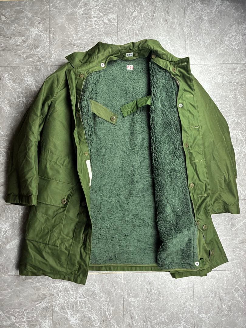 スウェーデン軍 M-59 ミリタリーコート ライナー付き C52 カーキ