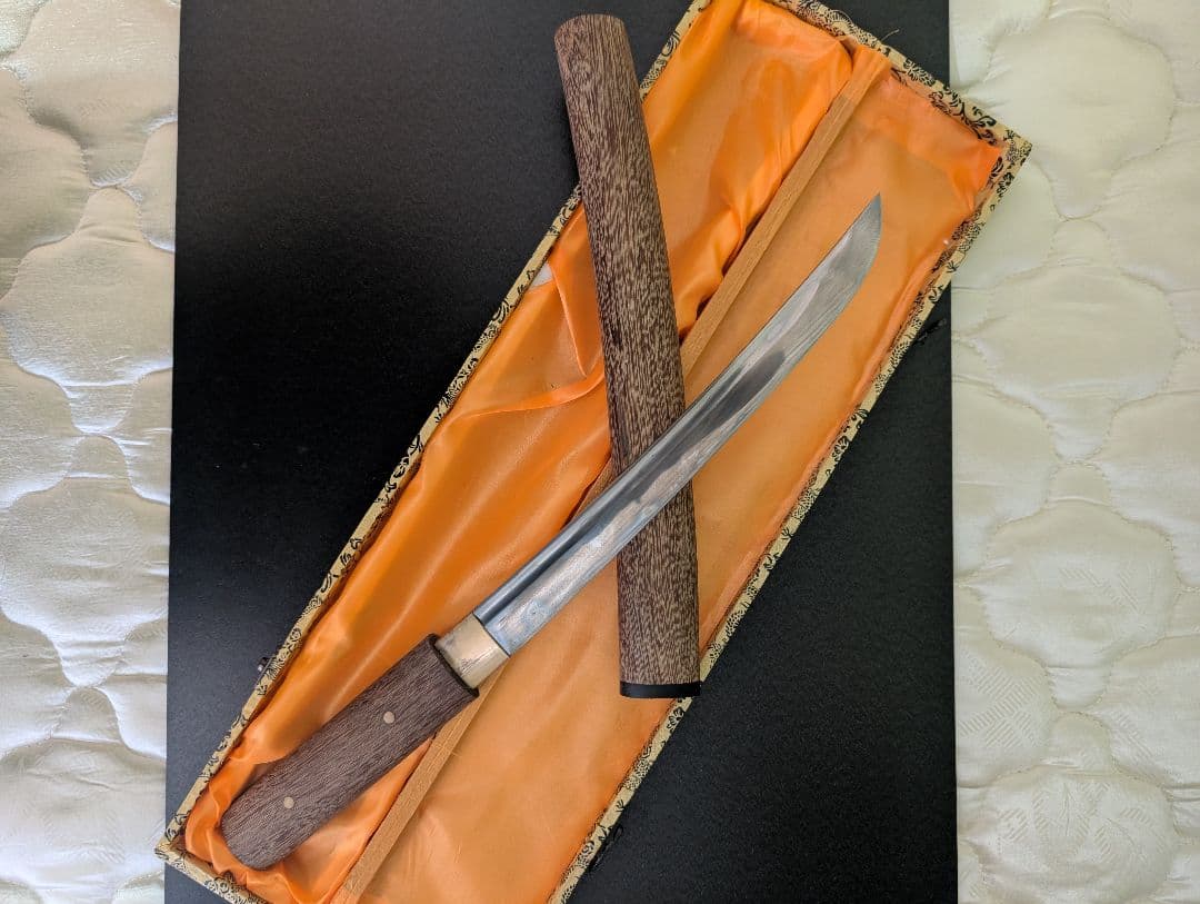 模造刀 木製鞘ハンドル ケース付き 鉄？鋼製？