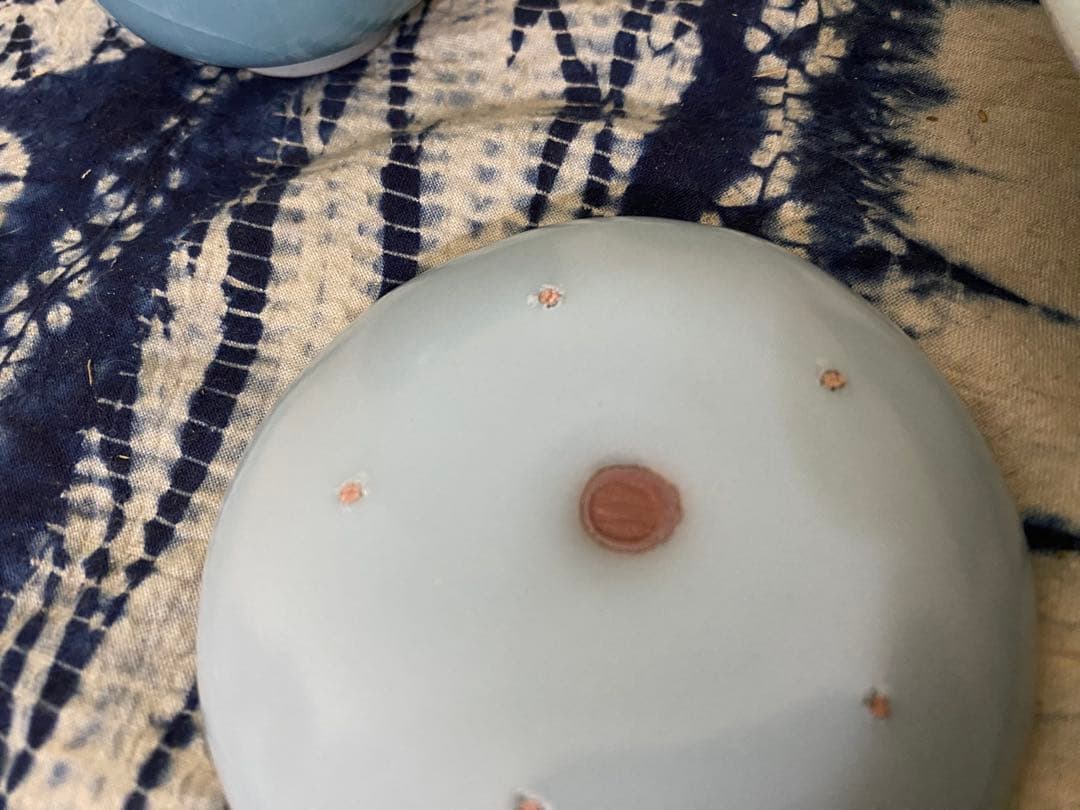 鈴木三成　青磁　小皿　箸置