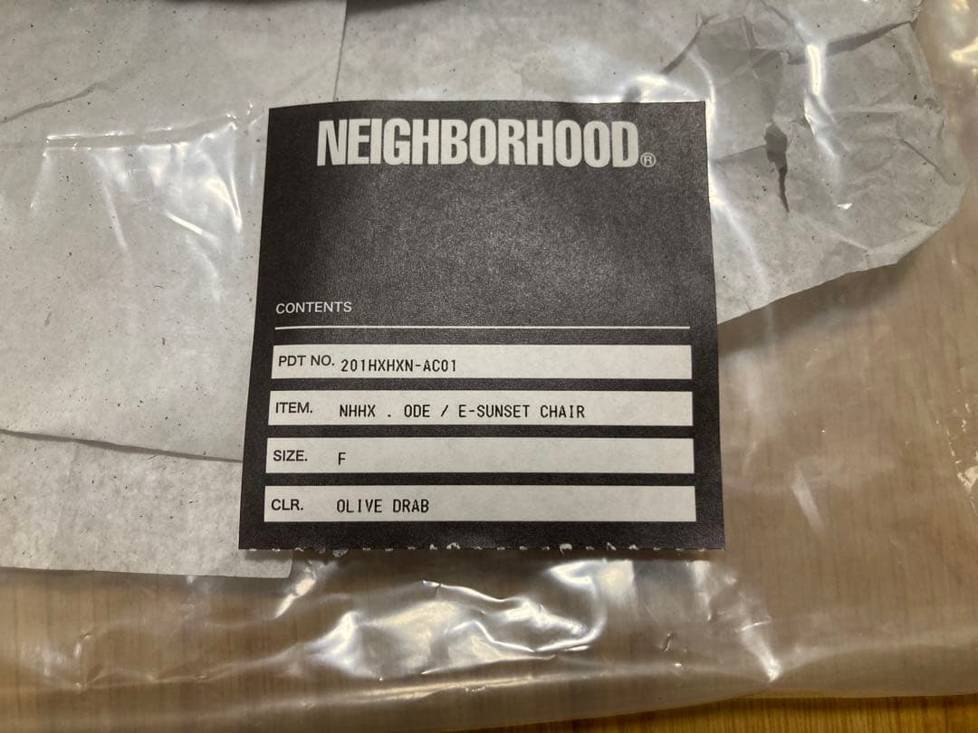 ネイバーフッド NHHX . ODE / E-SUNSET CHAIR 極美品