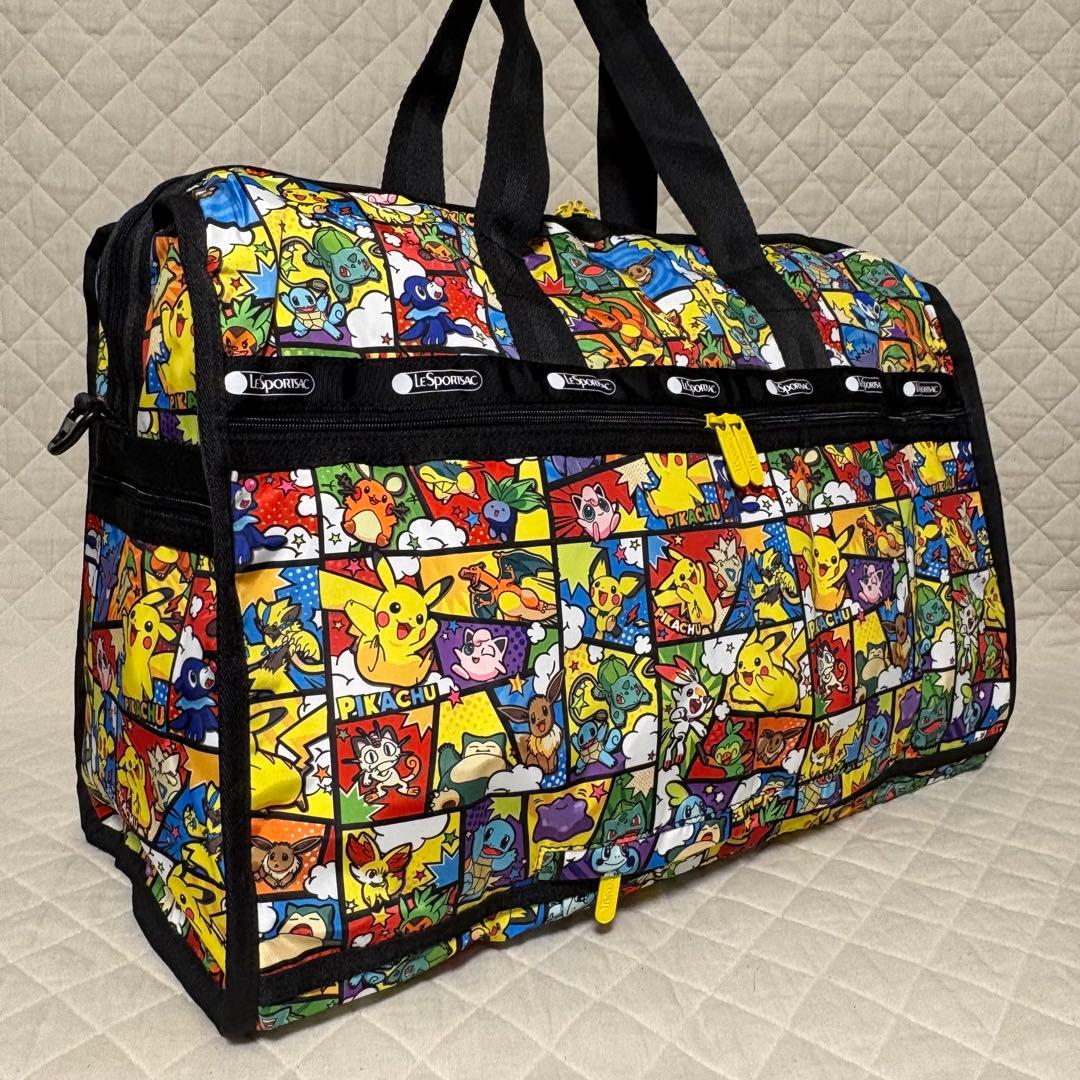 【希少】レスポートサック　ボストンバッグ　ラージタイプ　ポケモン　ピカチュウ