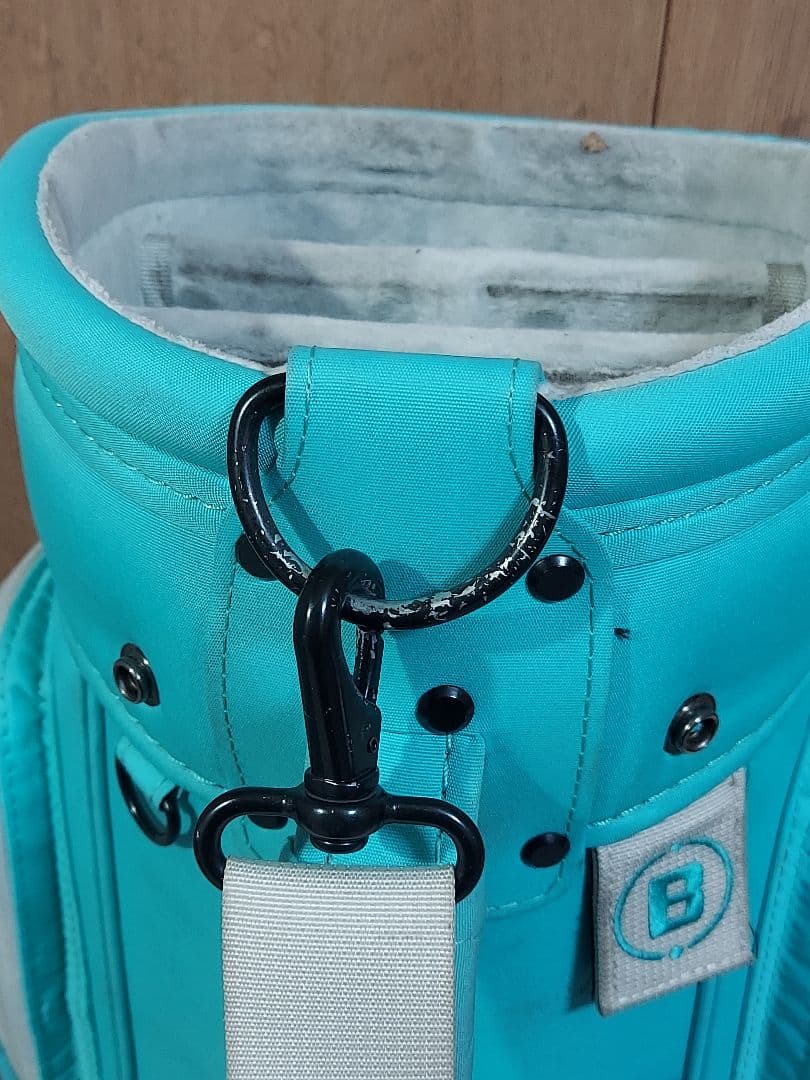 希少 人気色アクア〈BRIEFING〉キャディバッグ ブリーフィング 終売品