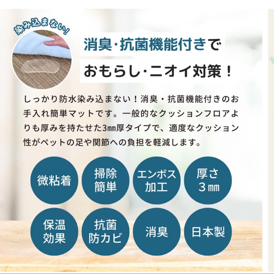 【新品】40%off 抗菌消臭フロアマット 約45×60 cm 日本製 ペット◎