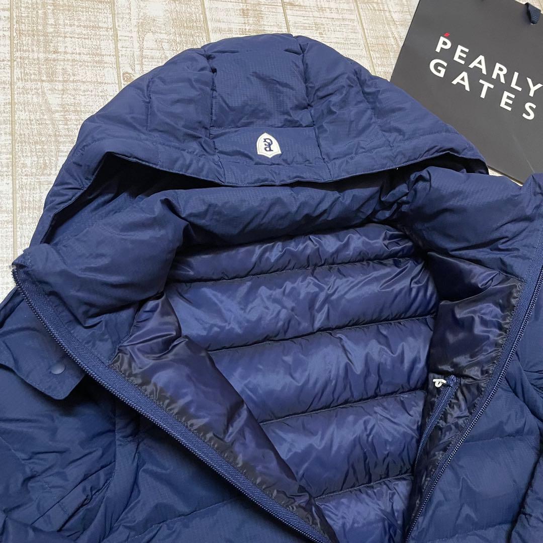 新品 パーリーゲイツ ダウンジャケット 高級 ネイビー Mサイズ（4）