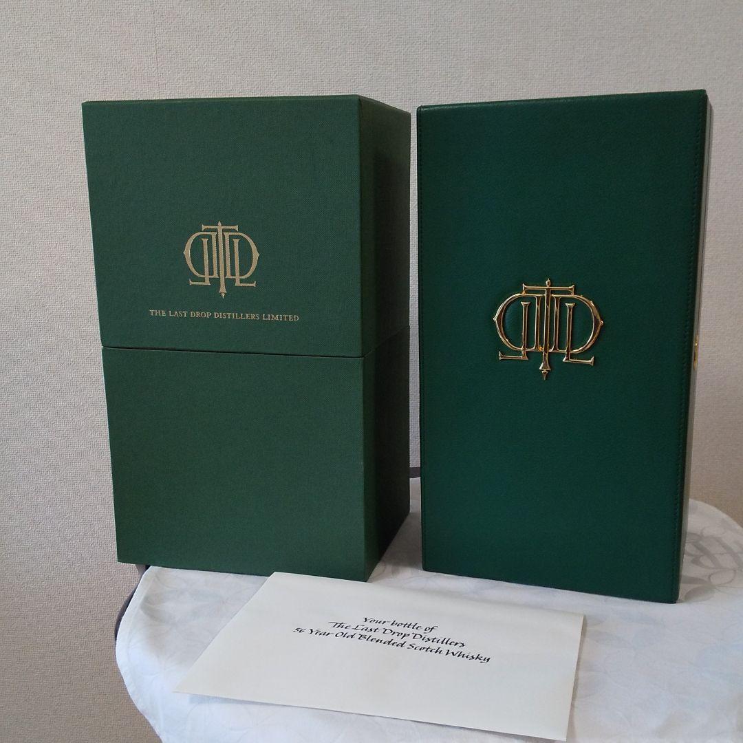 ウィスキーザ・ラスト・ドロップ５６年７００ml空瓶５０ml未開栓1本本革化粧箱付
