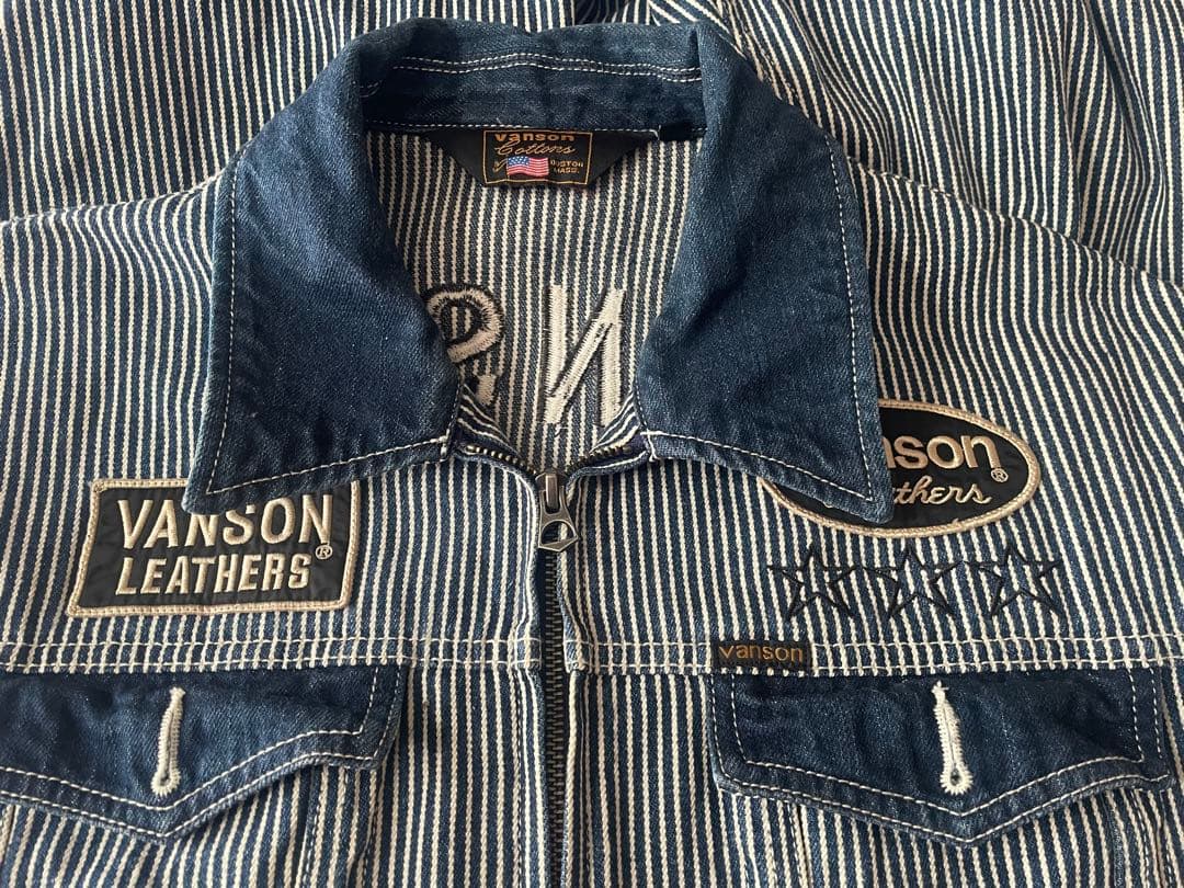 D*A様 VANSON ストライプ オーバーオール