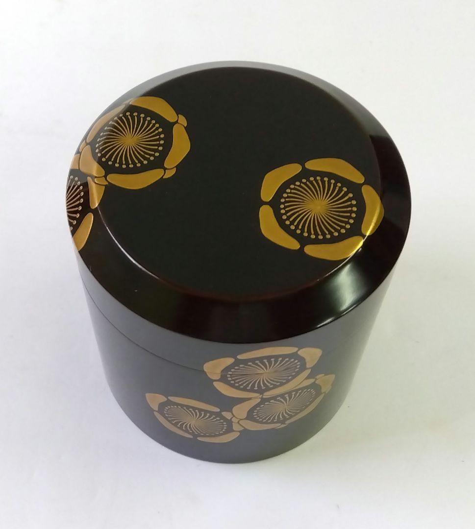 茶道具 薄器 茶桶 溢梅蒔絵 京塗 表派 鈴木表朔