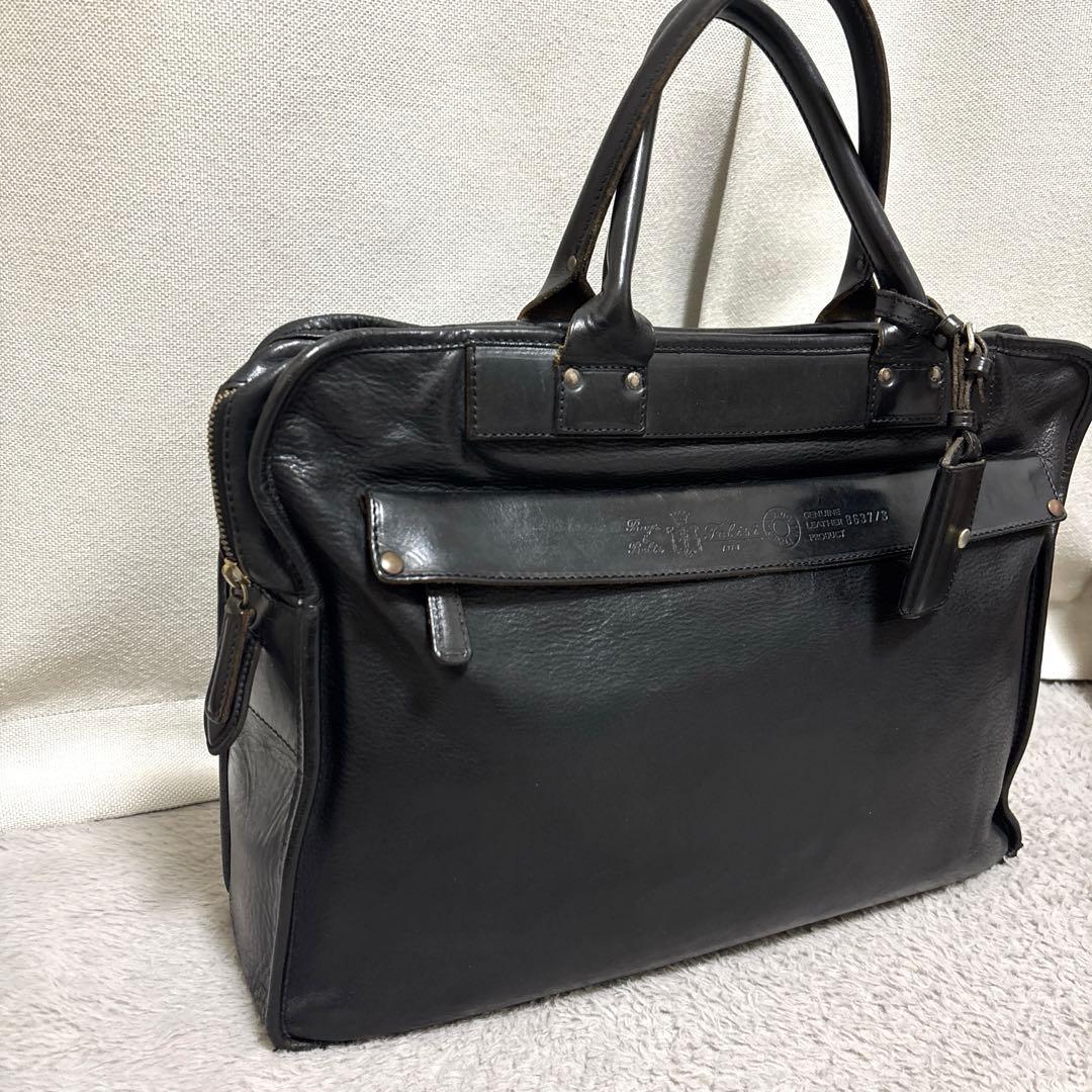 Felisi 8637/3 オールレザー ブリーフケース 黒 フェリージ