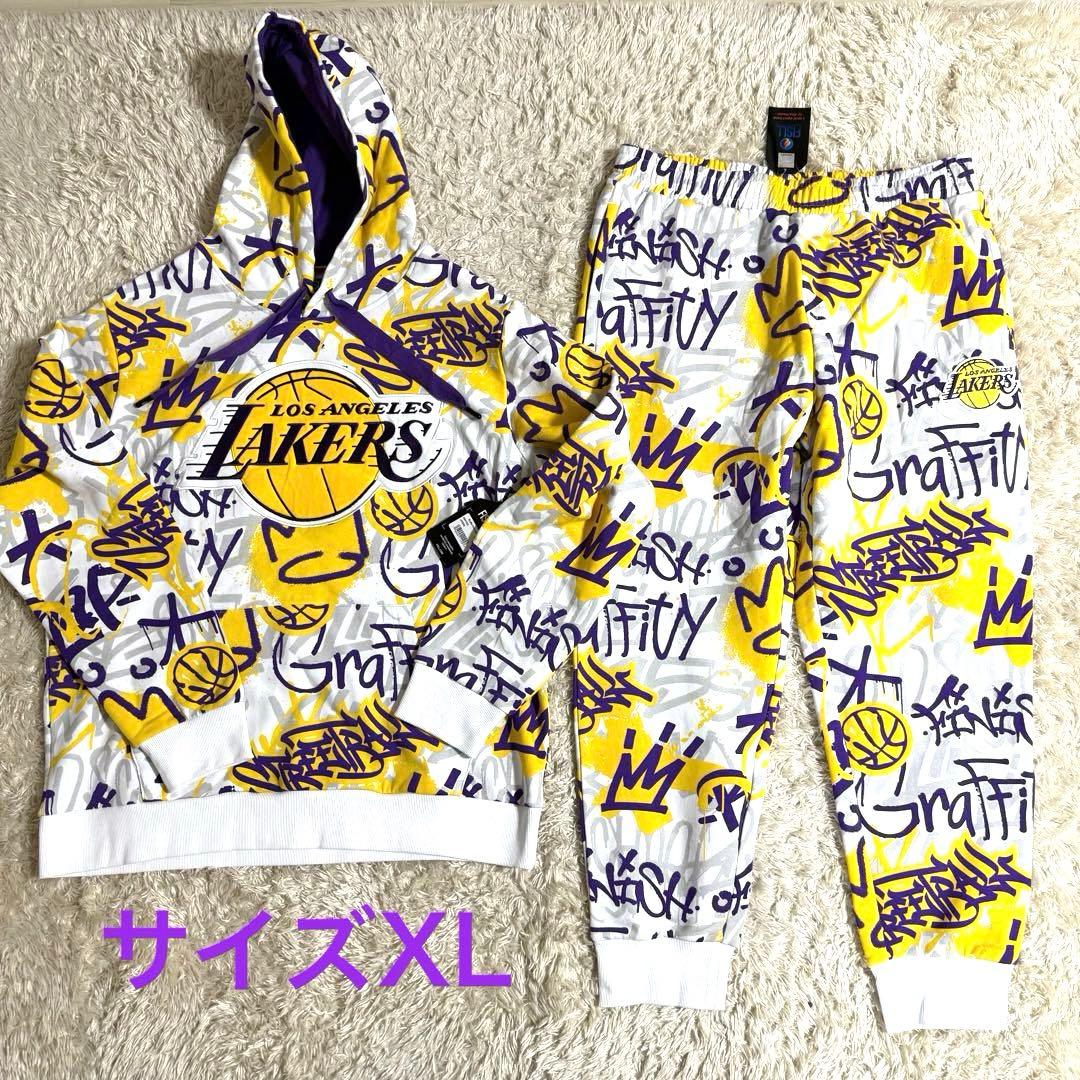 タグ付き美品NBA公式 FISLL レイカーズ LA Lakers セットアップ