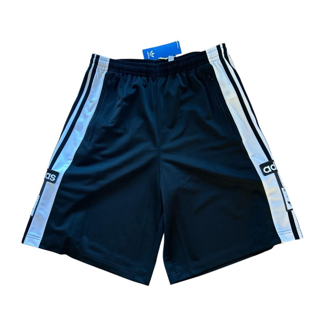 新品 アディダス アディブレイク ショーツ XL 黒 サイドボタン ハーフパンツ