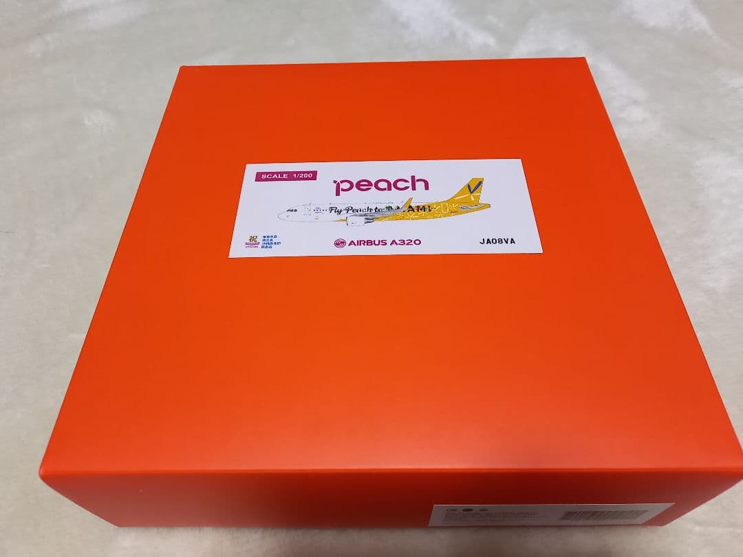 航空機・ヘリコプター JC wings 1/200 peach A320 JA08VA