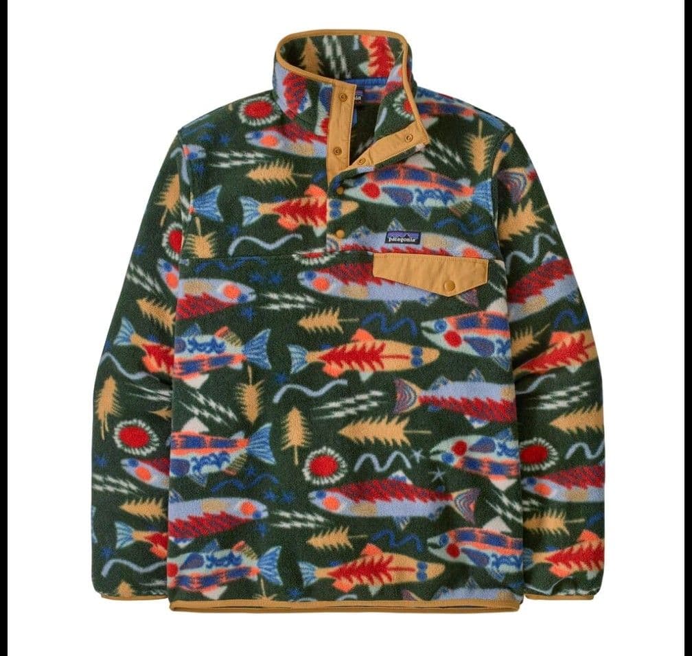 パタゴニア シンチラスナップT SEOG サーモン柄 Patagonia