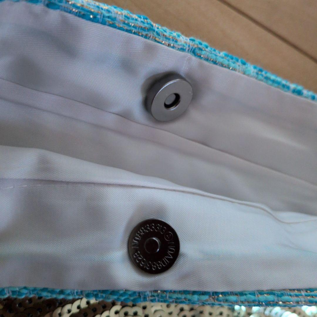 CHANEL CCロゴ トートバッグ 青