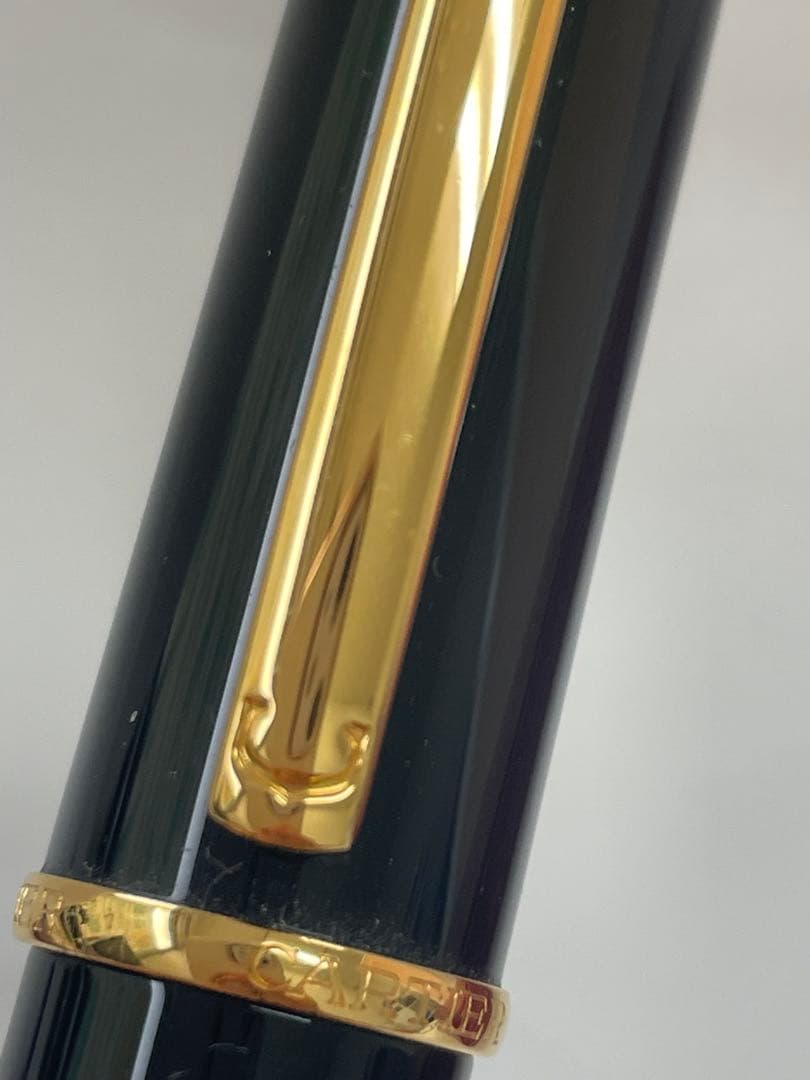 超美品　カルティエ 万年筆 ブラック ペン先 18K Au750