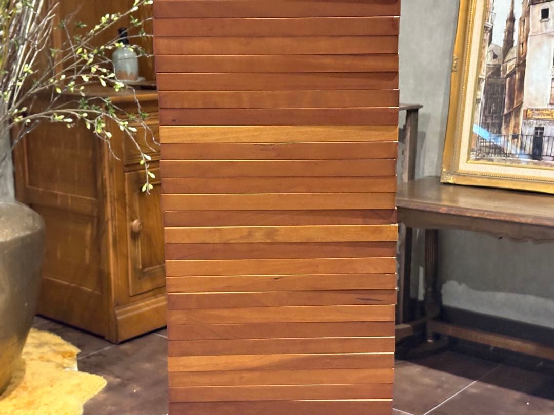 ① Jonny B 回転式CDラック　コレクションケース　ウォールナット　RZ