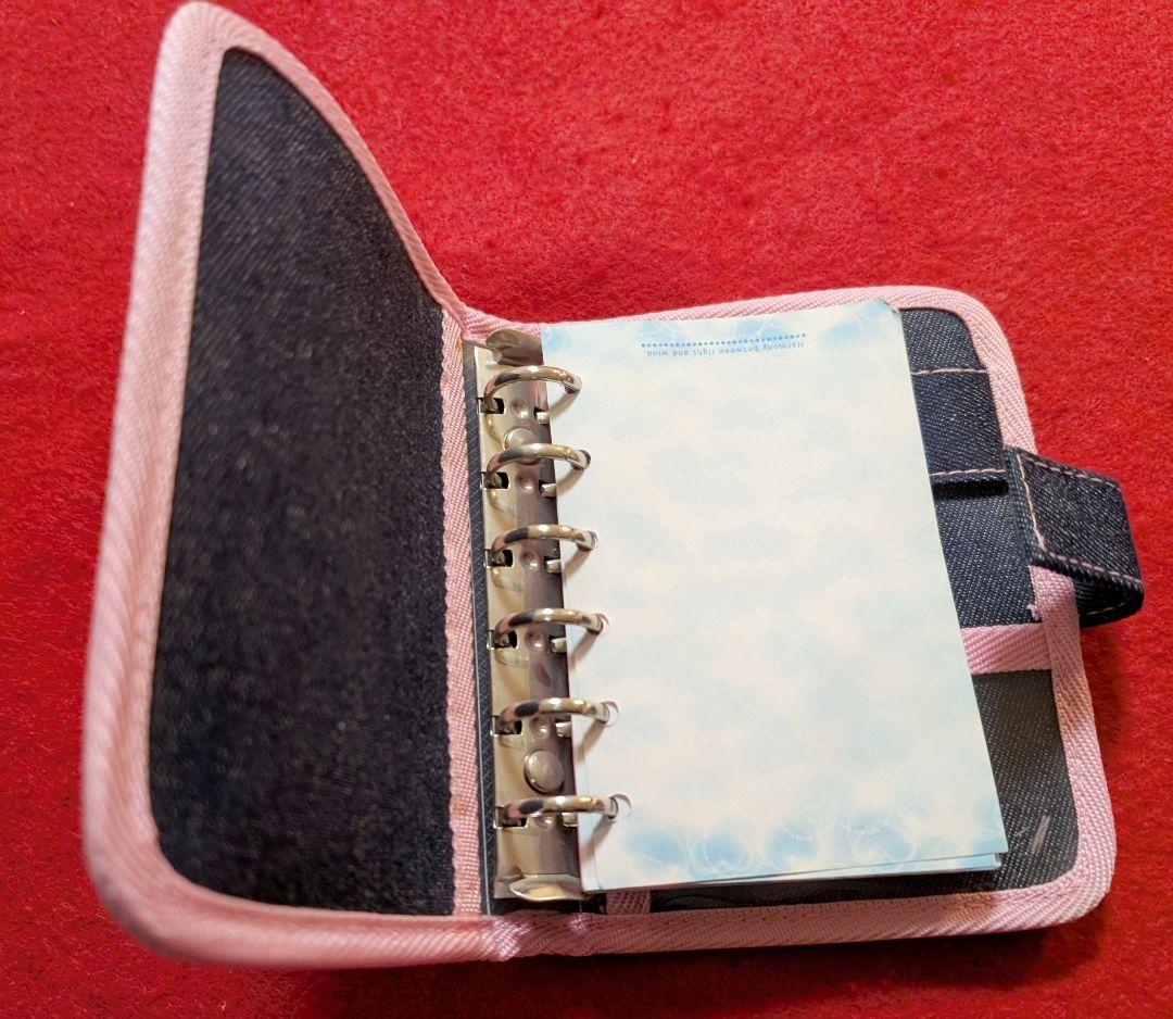 平成レトロ　シール帳　しゃぼん　うさちゃん　デニムバインダー　当時物