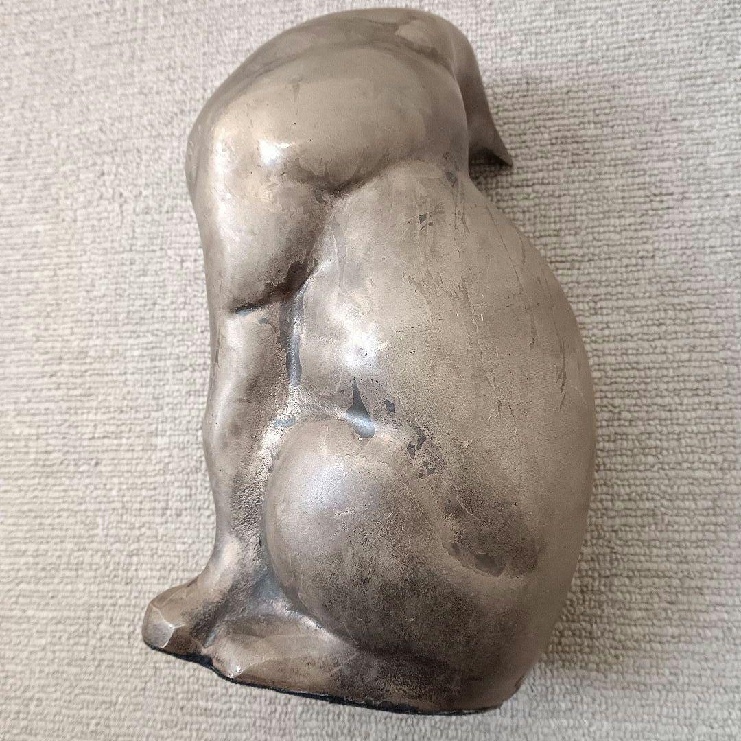 ブロンズ像 【猫】オブジェ 置物 アールデコ 西洋彫刻 高さ約26cm