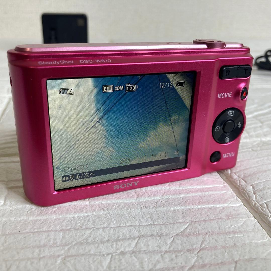 SONY デジカメ Cyber-shot DSC-W810 ピンク 動作品