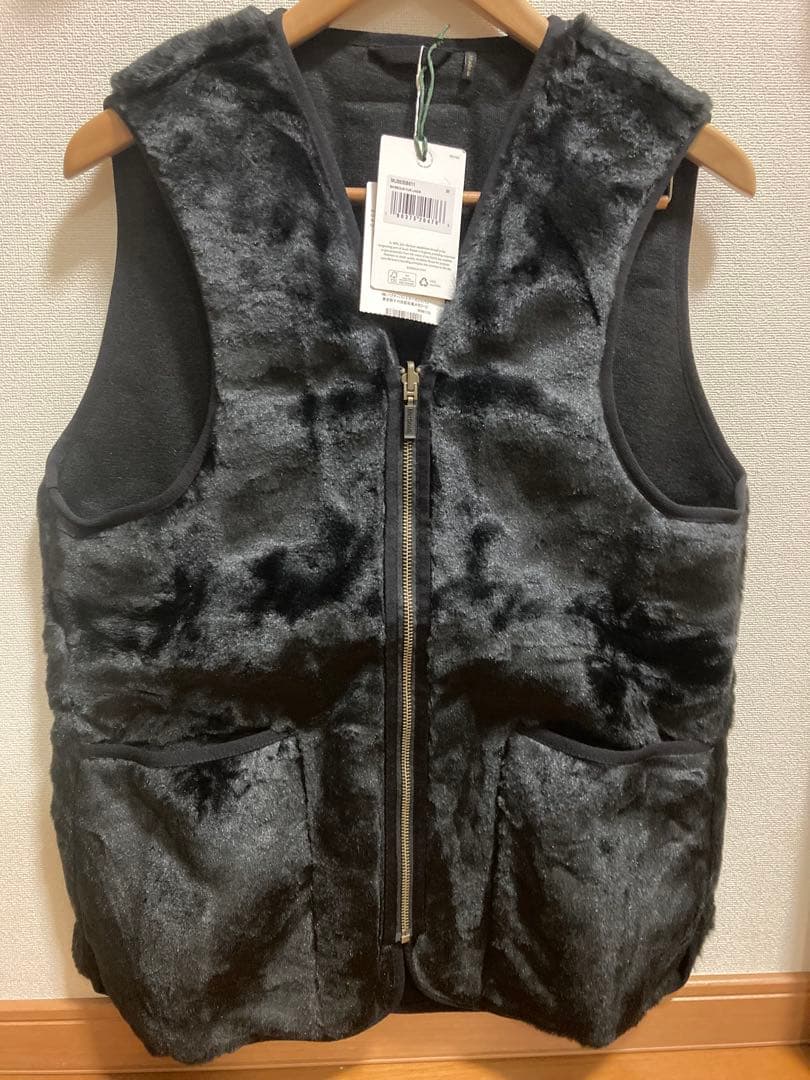 【新品未使用】Barbour バブアー　38 ファー ライナー ベスト　ブラック
