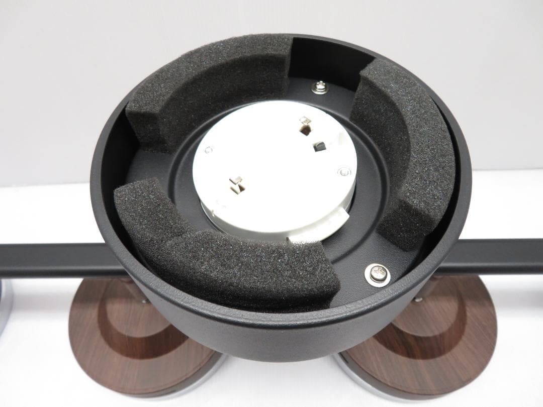 4灯LEDシーリングライト 調光/調色 多機能モデル リモコン ブラウン 木目調