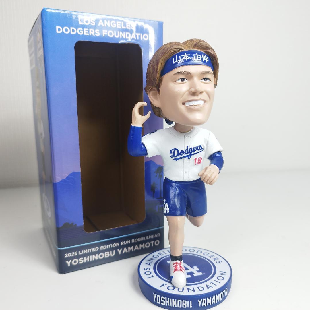 山本由伸 ドジャース サンセットラン ボブルヘッド 美品 2025 ラ IEZ0
