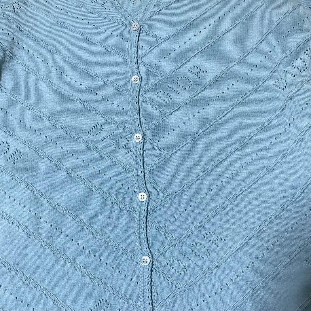 美品 CHRISTIAN DIOR 総柄ロゴカーディガン ガリアーノ期 希少