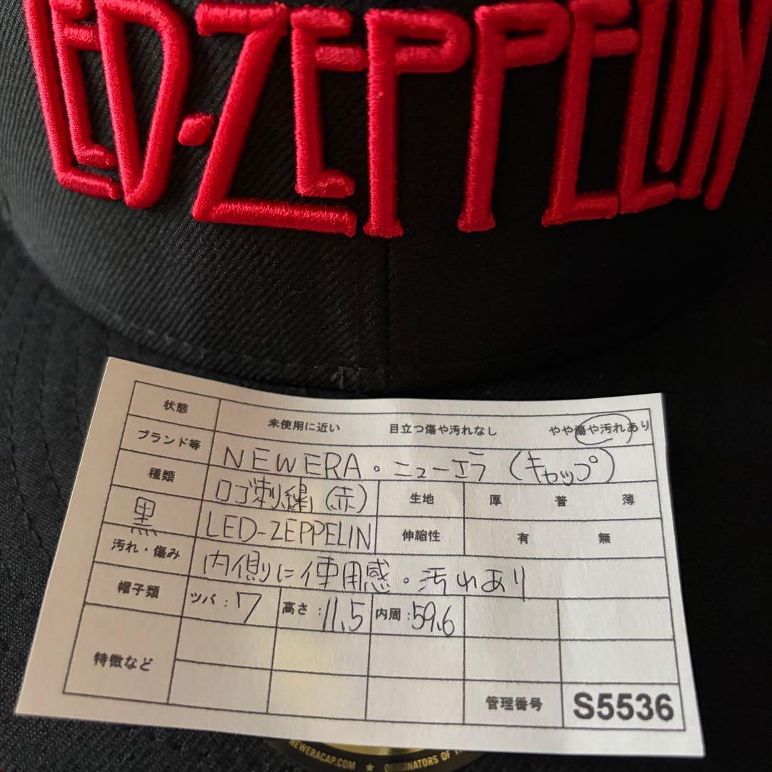 【NEW ERA】ニューエラ キャップ 希少 レッド・ツェッペリン 刺繍ロゴ