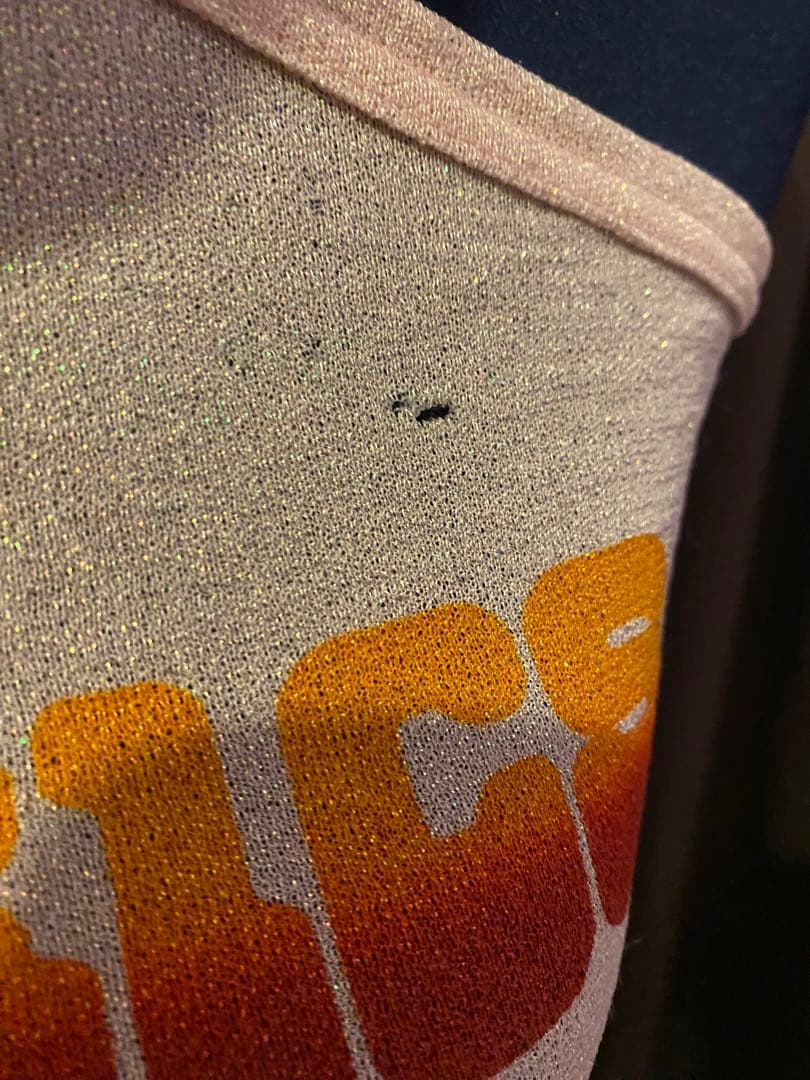 新品　初期　ヒステリックグラマー '90 シアーラメ　ロゴ　キャミソール　Y2K