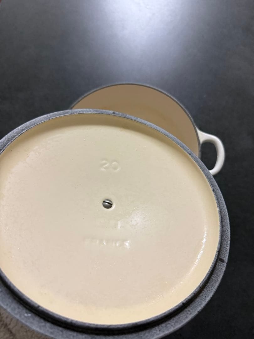 LE CREUSET 両手鍋 20cm ホワイト