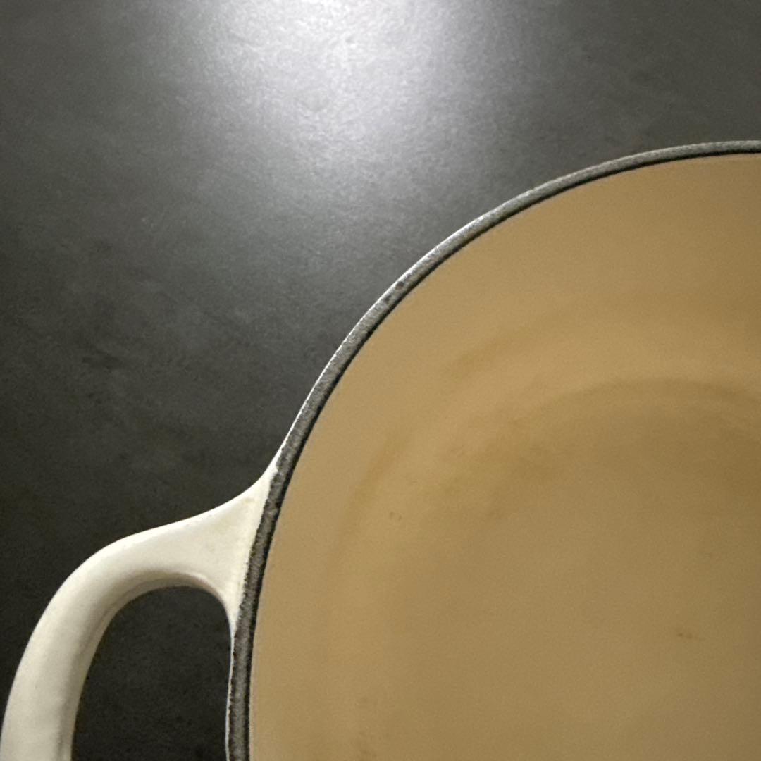 LE CREUSET 両手鍋 20cm ホワイト